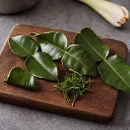 makrut lime leaves (daun jeruk purut), 2 leaves for Crispy-Skin Salmon Sambal Matah