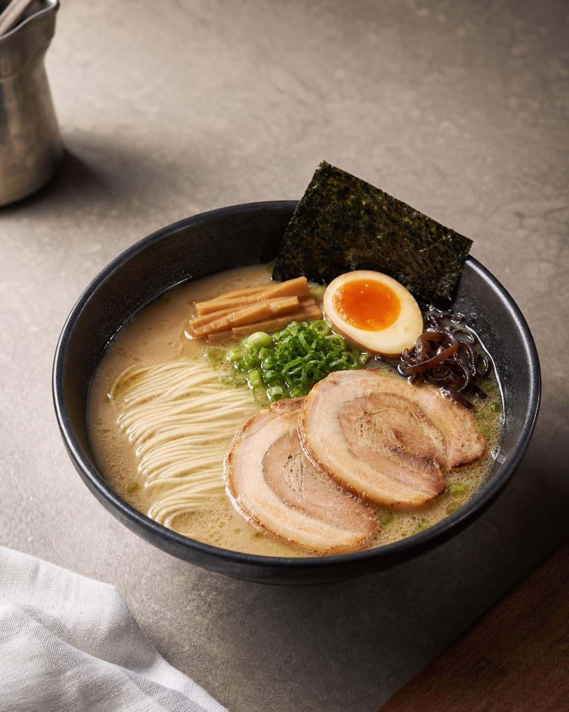 Tonkotsu Shoyu Ramen plated dish