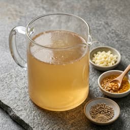 beef stock (kaldu sapi), 1.5 L for Bakso