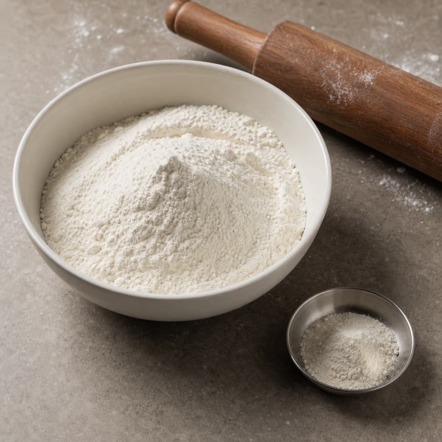 plain flour, divided (tepung terigu serbaguna, dibagi) for Beef Wellington