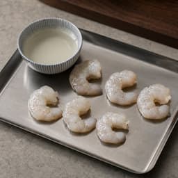 peeled deveined small shrimp (udang kecil kupas tanpa urat), 48 g for Chawanmushi