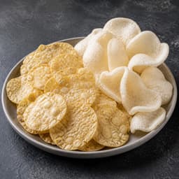 emping or prawn crackers (emping atau kerupuk), 60 g for Gado-Gado