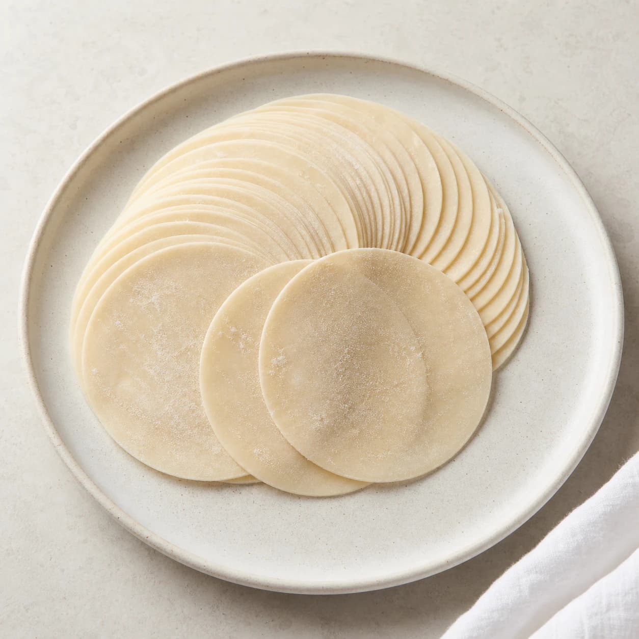 round mandu wrappers (kulit mandu bulat) for Homemade Pork Mandu