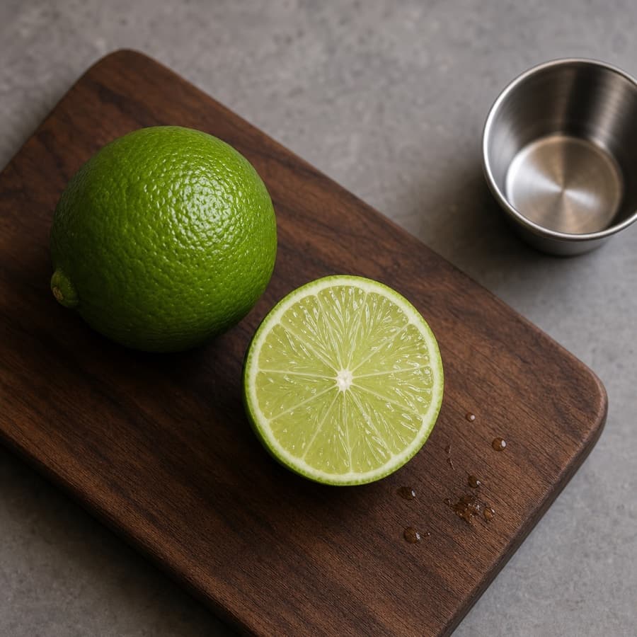 fresh lime juice (air jeruk limau) for Iga Sapi Goreng Madu