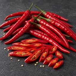 red chilli (cabai merah), 50 g for Laksa Lemak