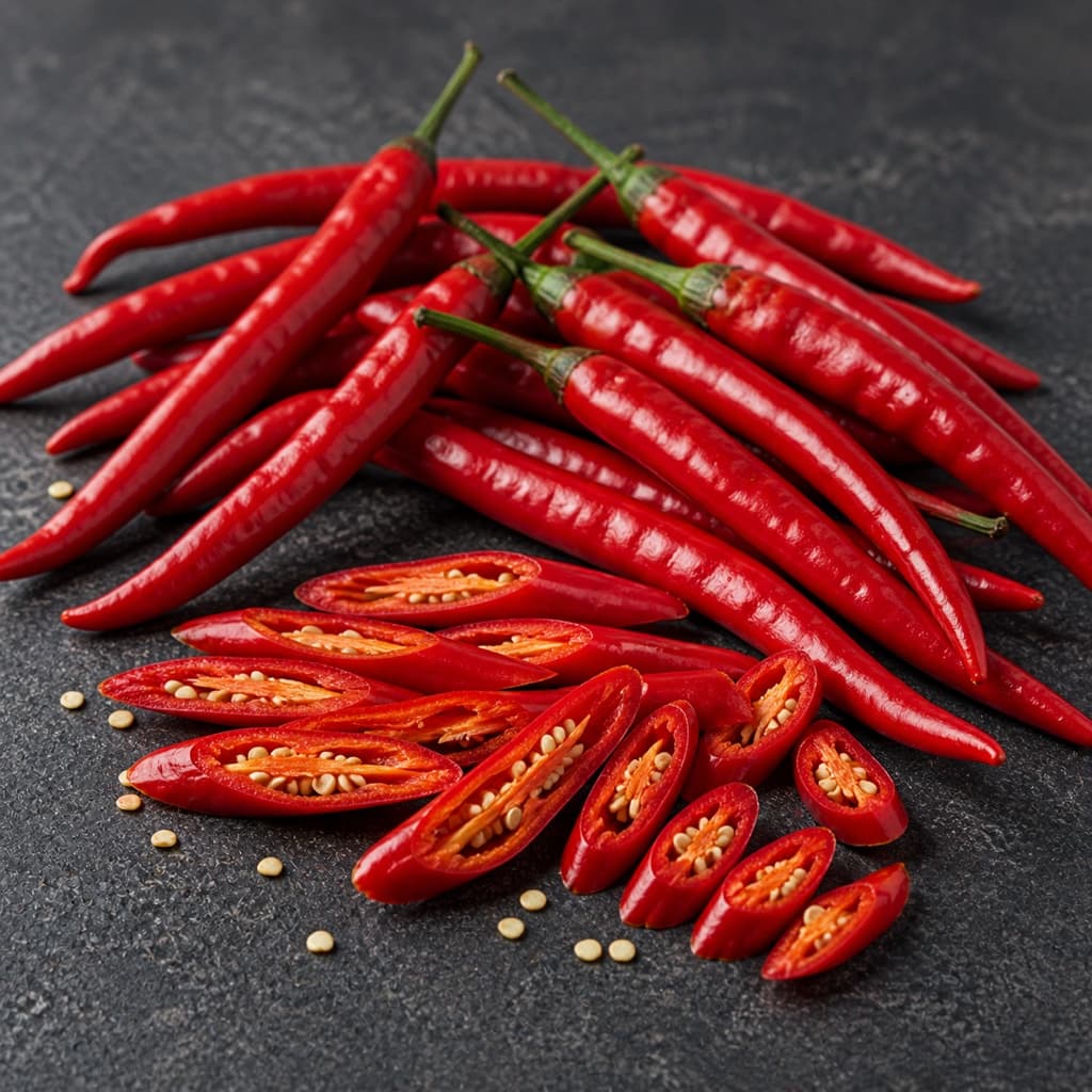 red chilli (cabai merah) for Laksa Lemak