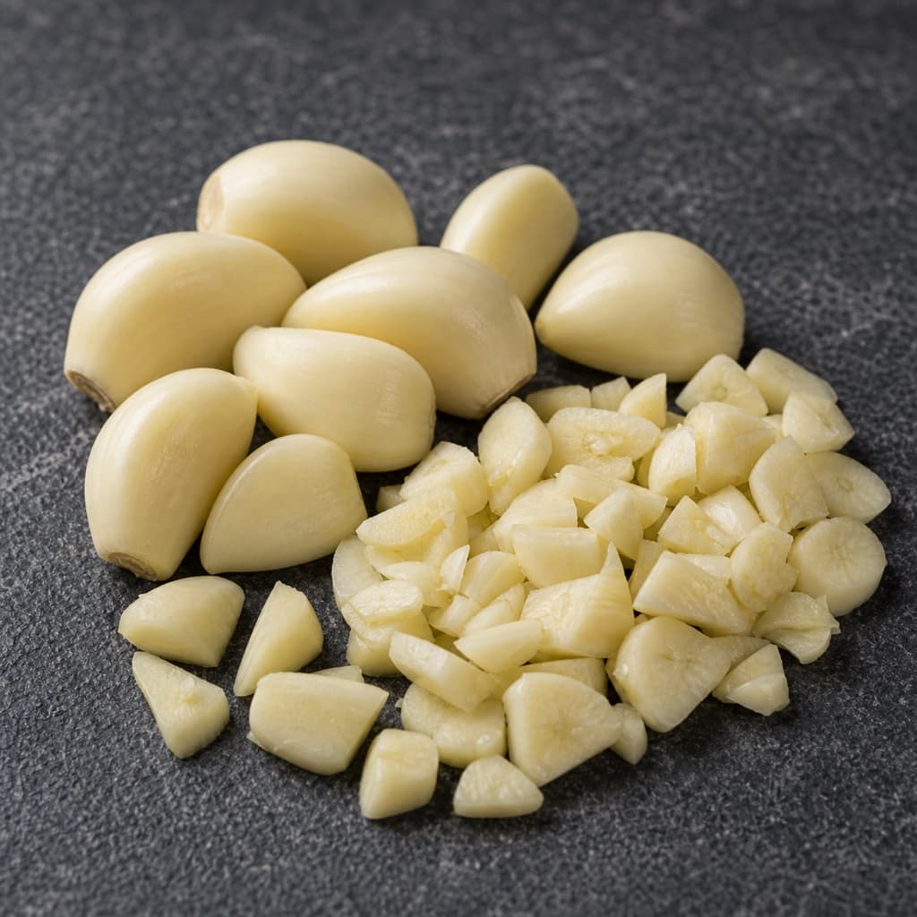garlic (bawang putih) for Laksa Lemak