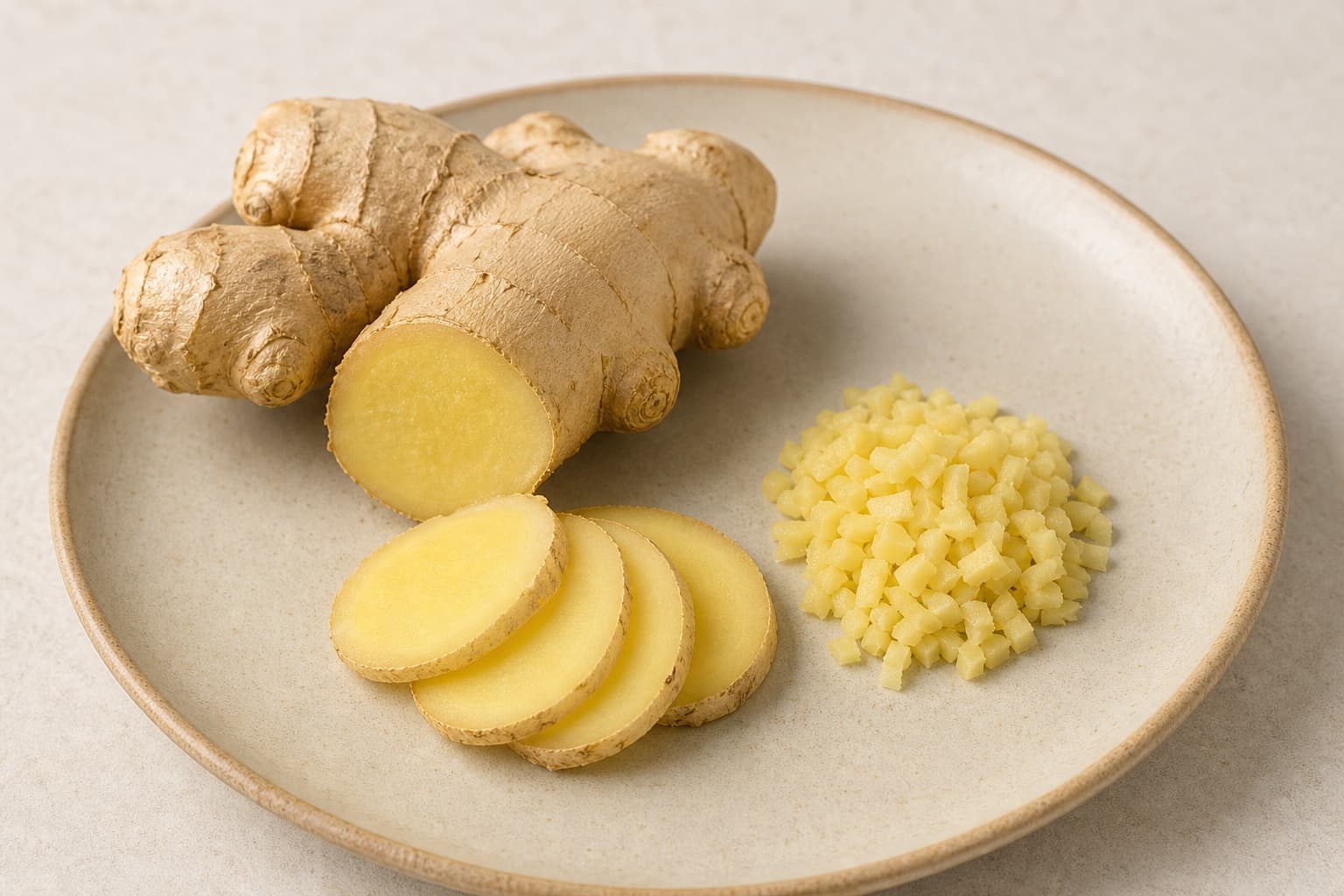 fresh ginger, divided (jahe segar, dibagi) for Chinese Tomato Beef Stew