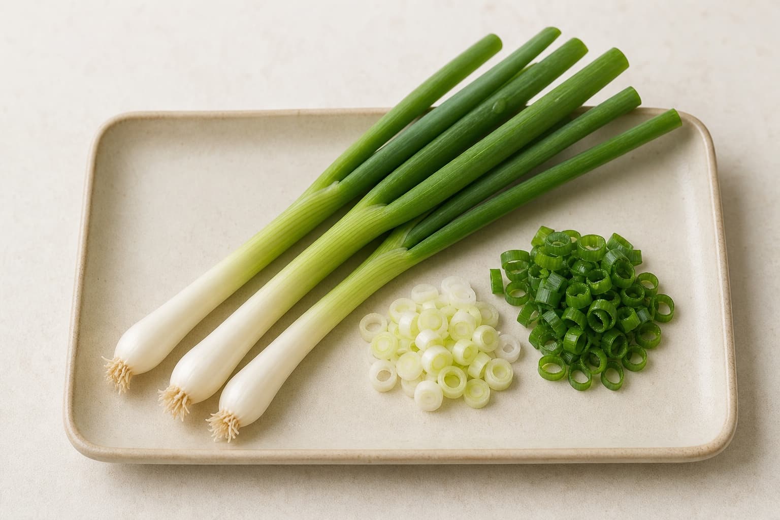 scallion (daun bawang) for Crisp-Skin Salmon with Miso-Lemon Butter