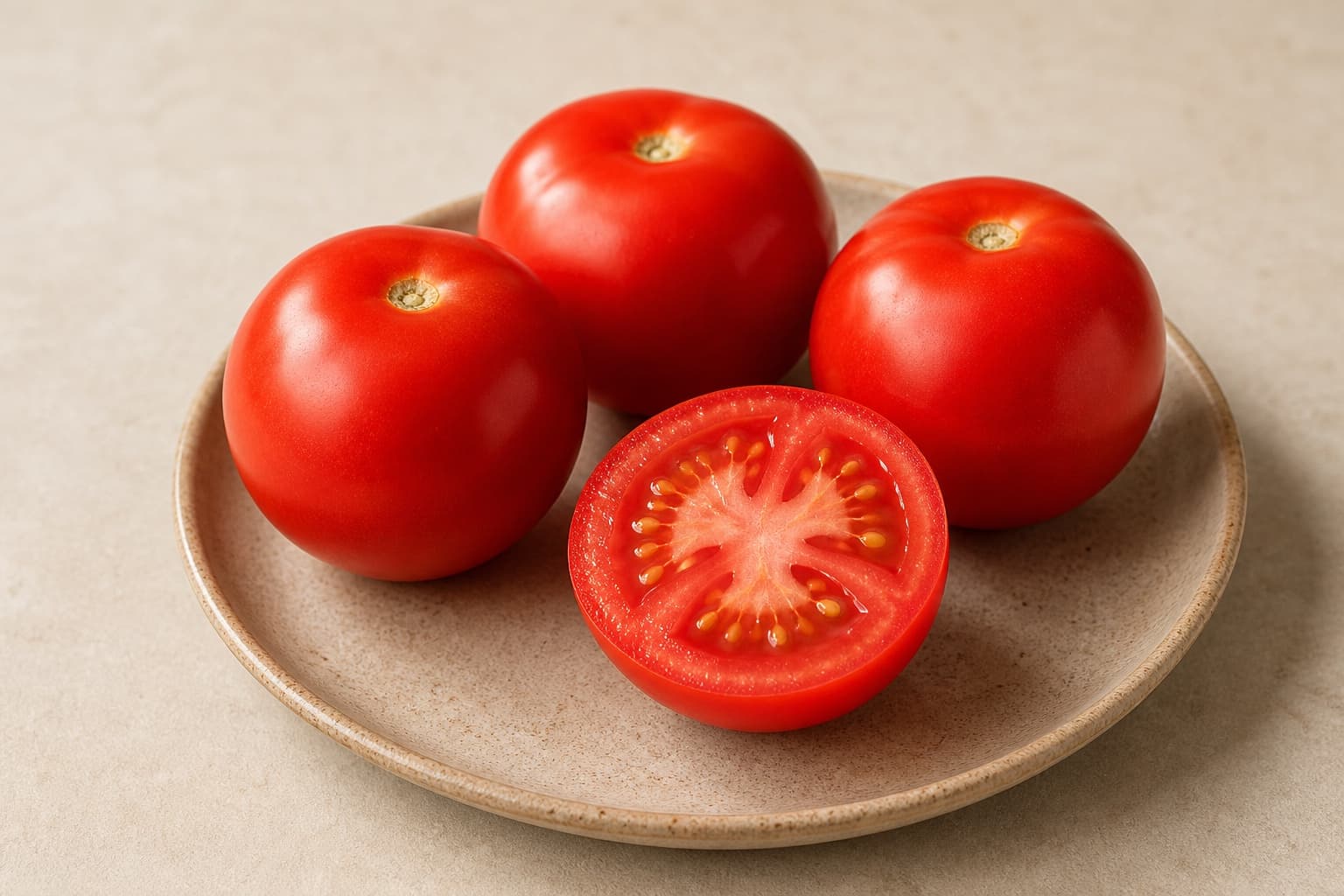 ripe medium tomatoes (tomat merah matang) for Tomato Egg Stir-Fry