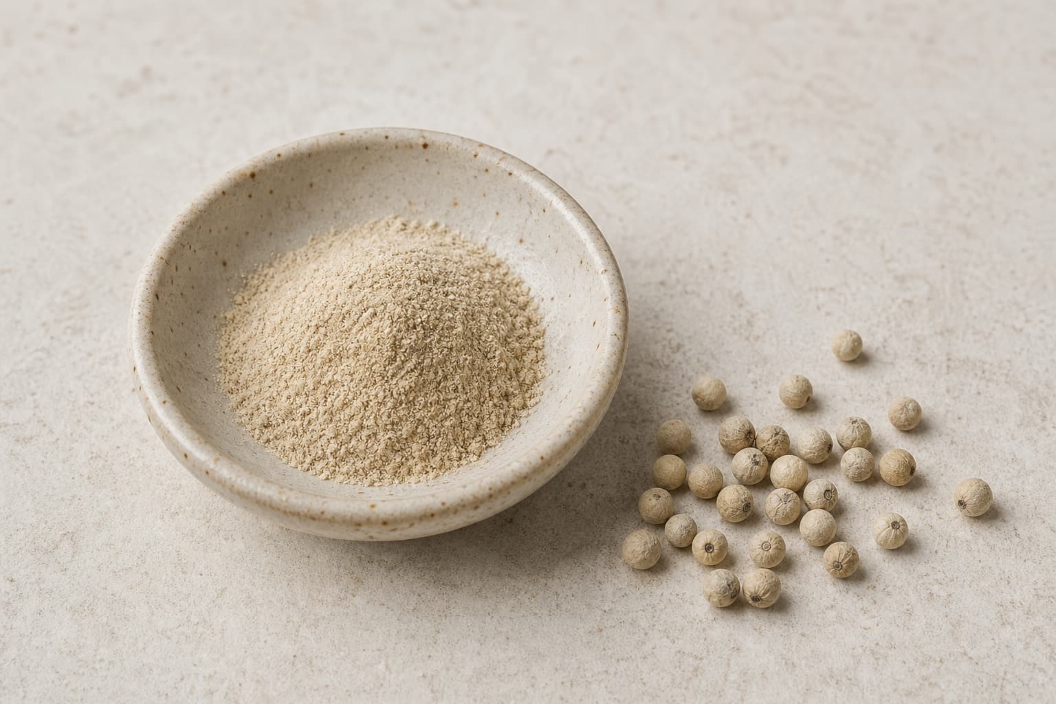 ground white pepper (lada putih bubuk) for Tomato Egg Stir-Fry