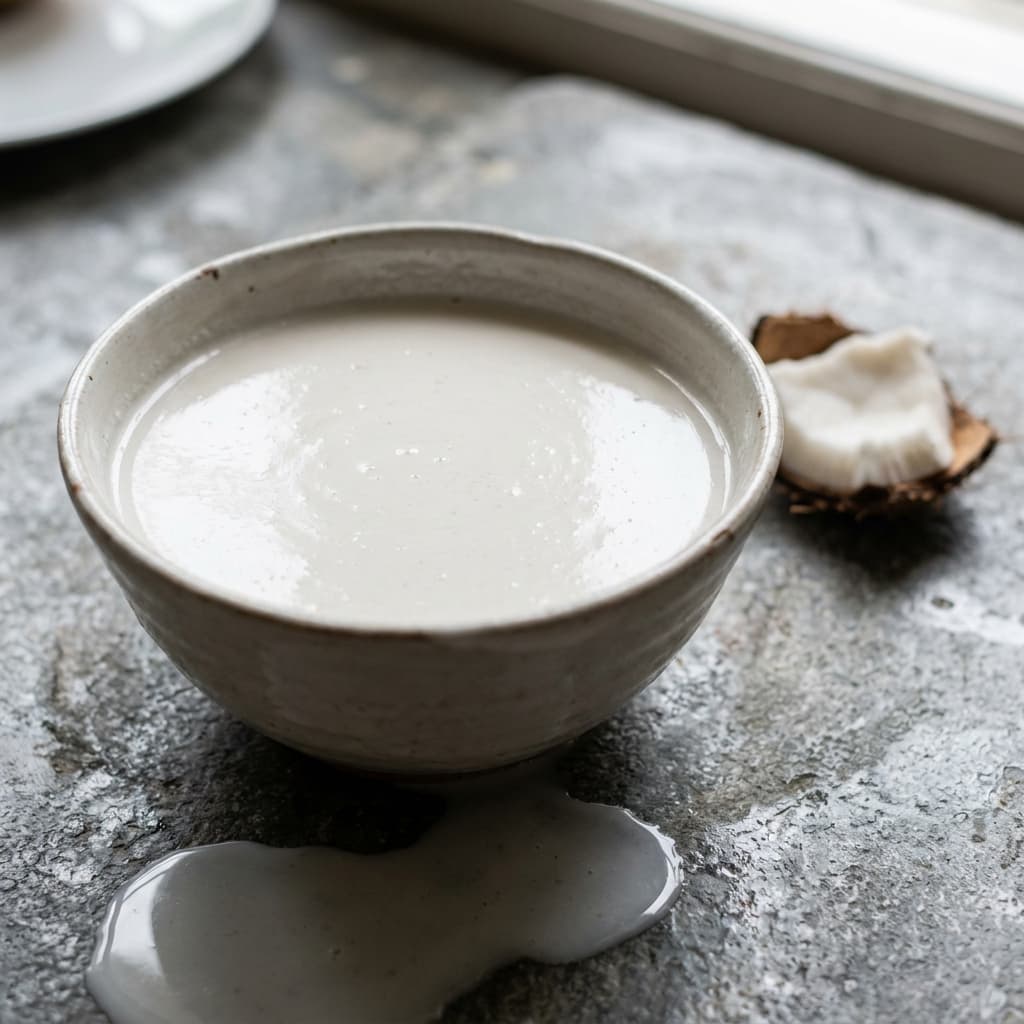 coconut milk (santan) for Opor Ayam