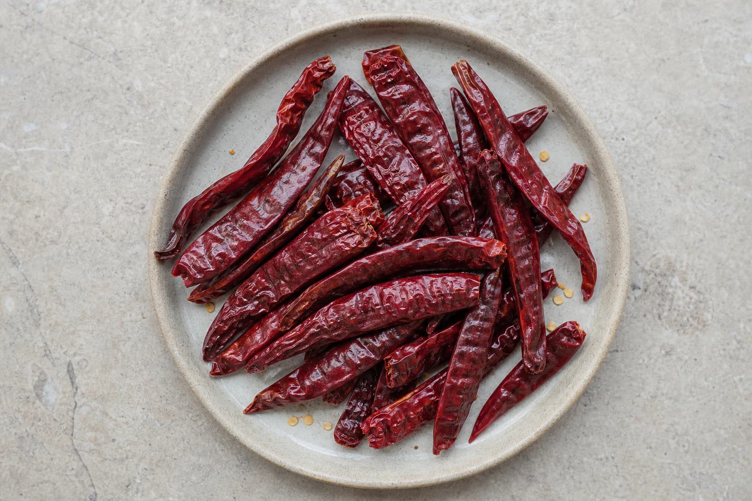 dried long red chillies (cabai merah kering panjang) for Penang Nyonya Kari Kapitan