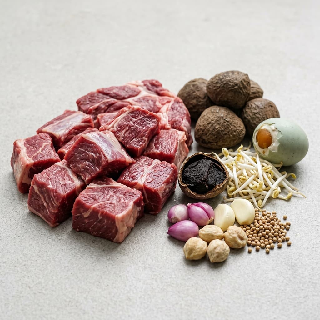 Beef shin or chuck ingredient reference