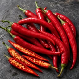 red chilli (cabai merah), 80 g for Rendang