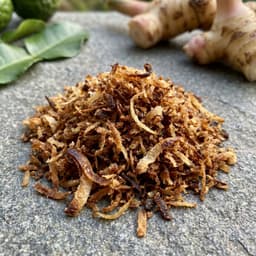 toasted coconut (kelapa sangrai), 45 g for Rendang