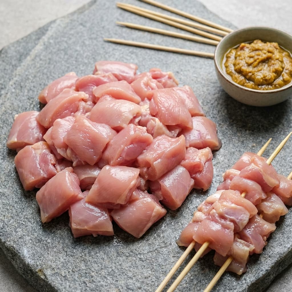 chicken thigh (paha ayam fillet) for Sate Ayam