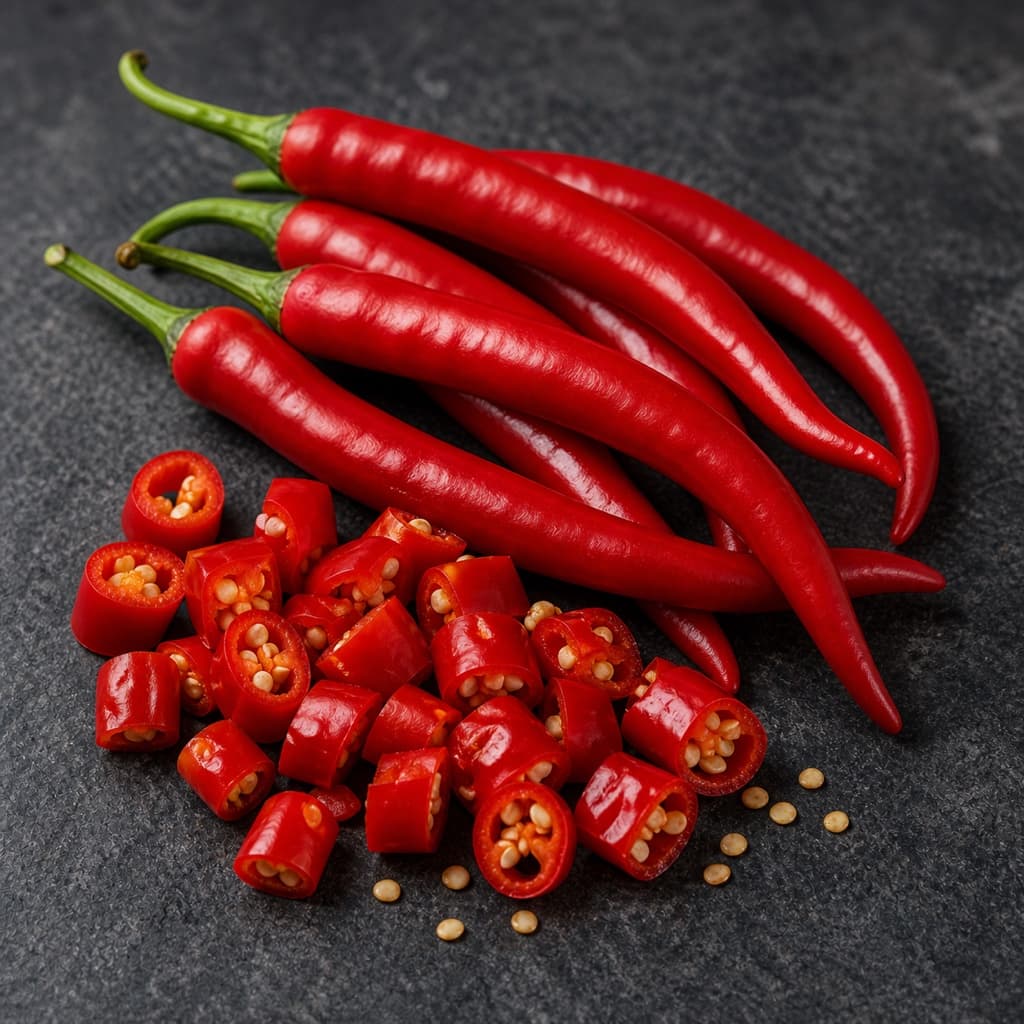 red chilli (cabai merah) for Sate Ayam