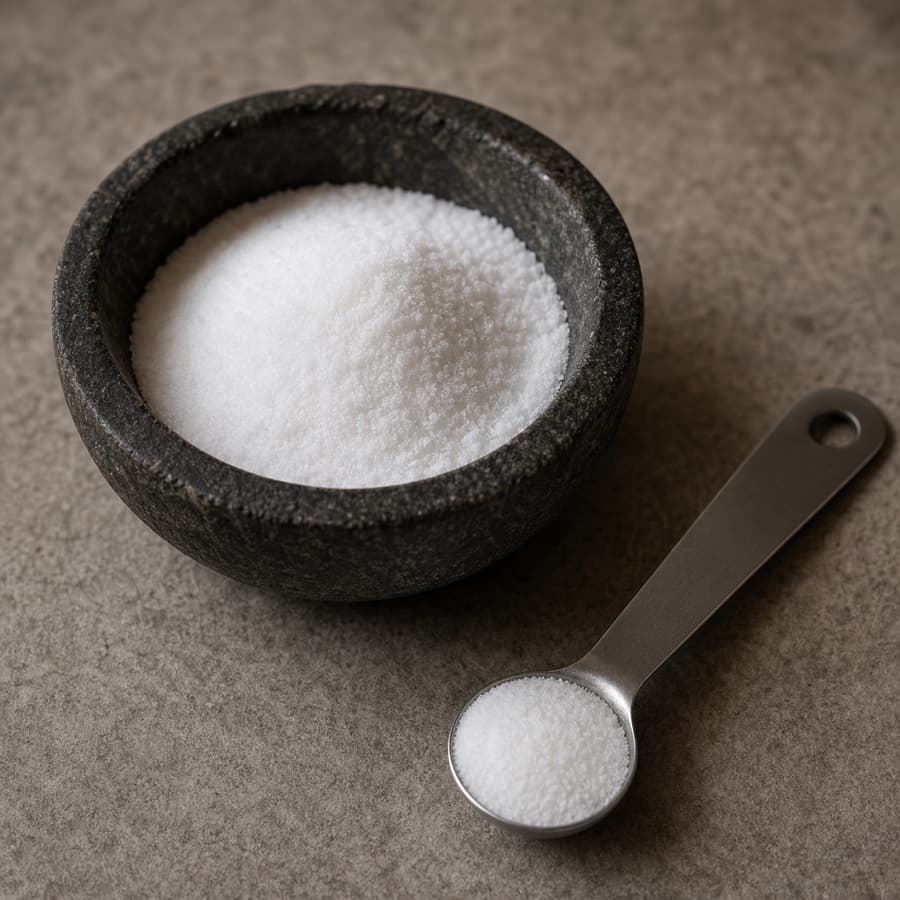 fine salt (garam halus) for Sop Buntut