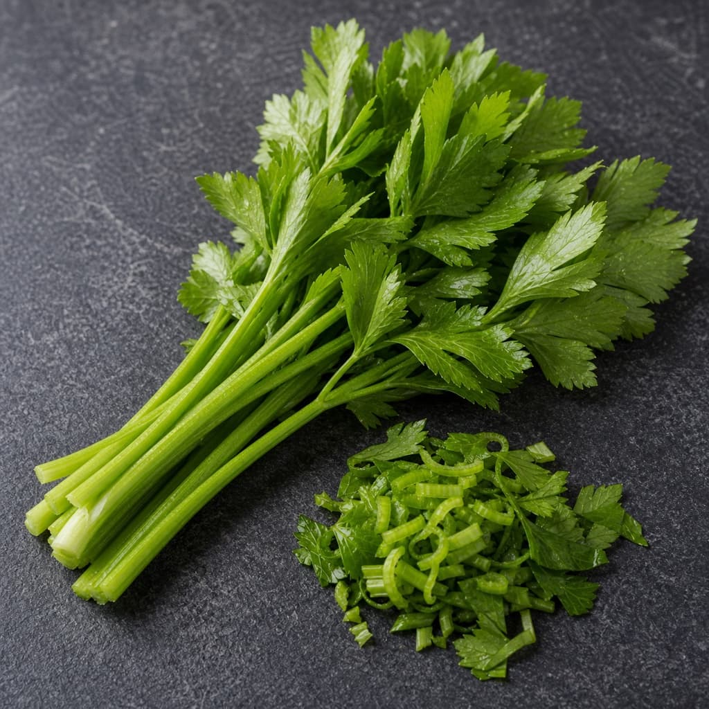 Chinese celery (seledri) for Soto Ayam