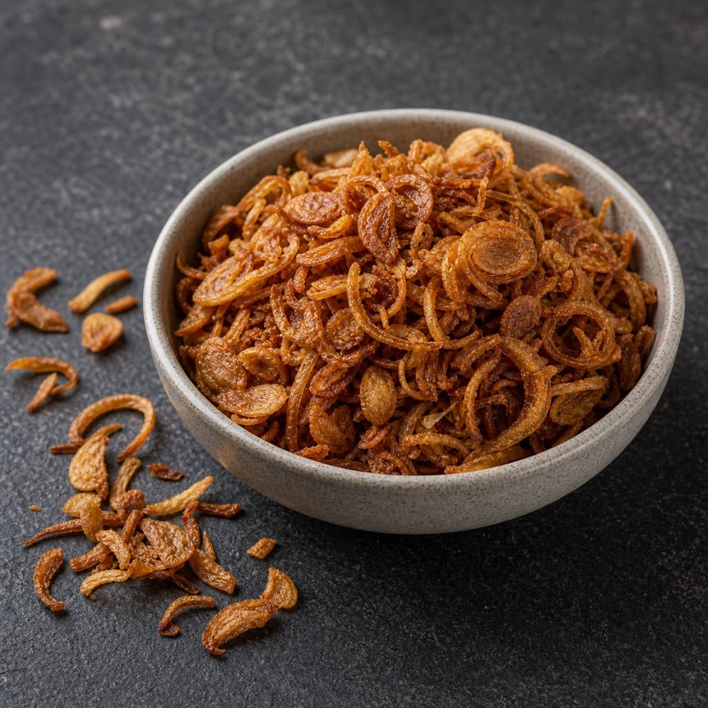 fried shallots (bawang goreng) for Soto Ayam
