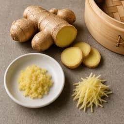 fresh ginger, divided (jahe segar, dibagi), 55 g for Xiao Long Bao