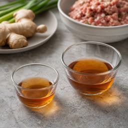 Shaoxing wine, divided (anggur Shaoxing, dibagi), 37 ml for Xiao Long Bao