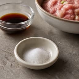 white sugar (gula putih), 4.5 g for Xiao Long Bao