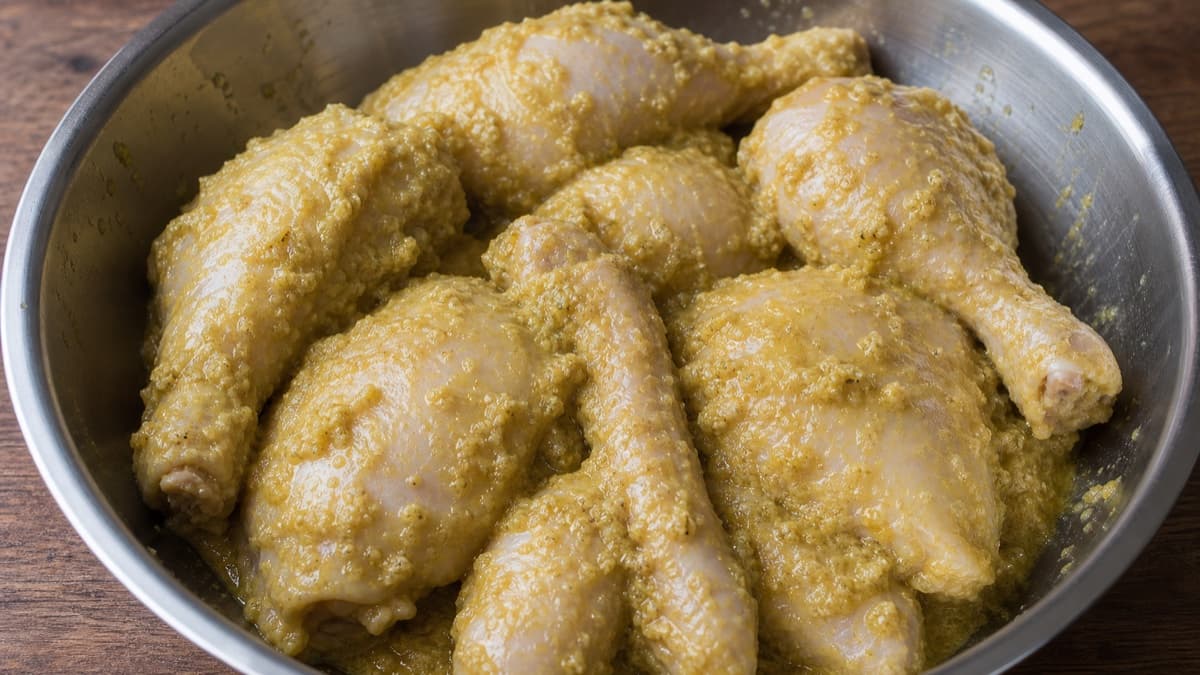 Ayam Goreng Kalasan, stage 1: Grind the restrained bumbu