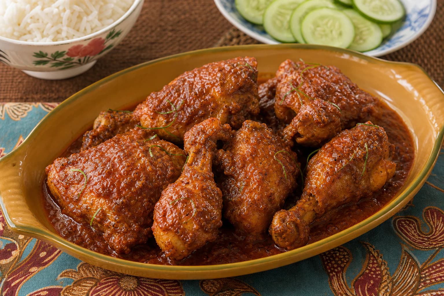 Penang Nyonya Kari Kapitan plated dish
