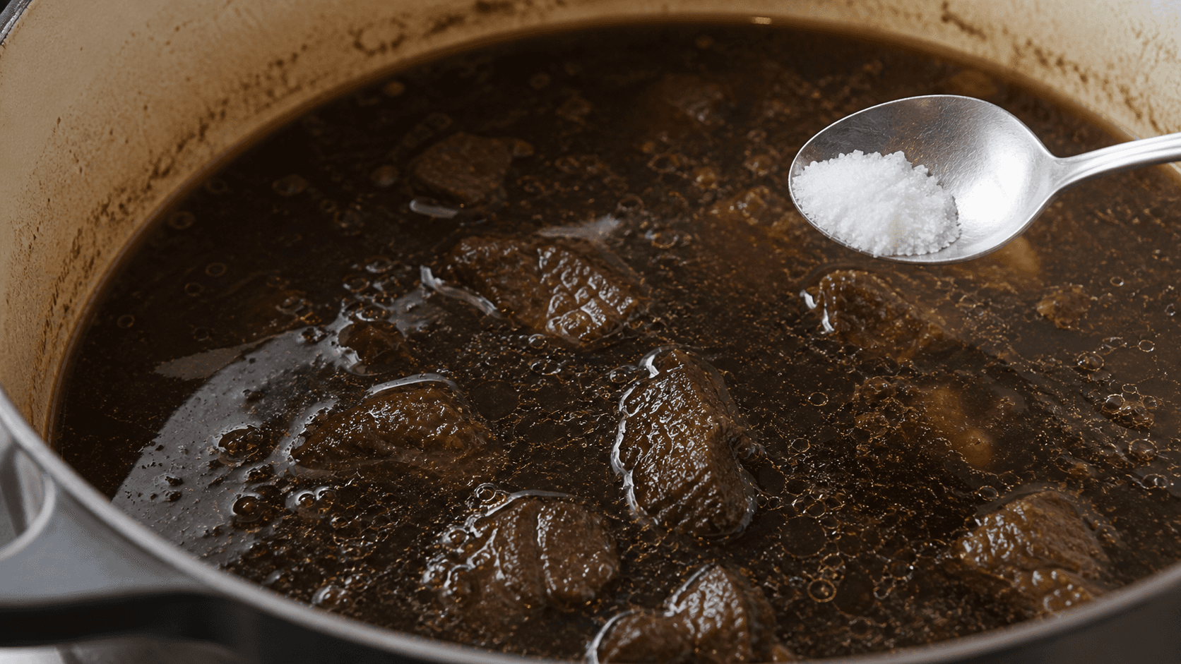 Rawon, stage 4: Balance the broth