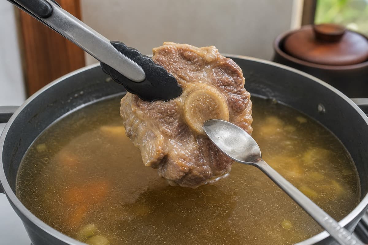 Sop Buntut, stage 4: Cook until spoon-tender