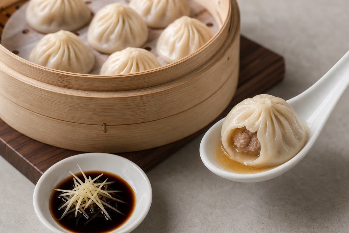 Xiao Long Bao, stage 8: Support open and sip without a burn