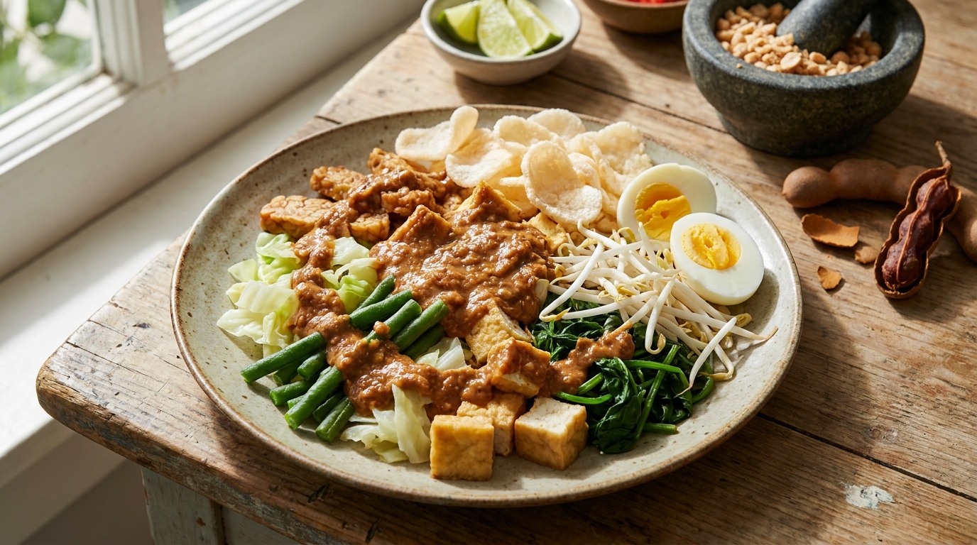 Gado-Gado plated dish reference