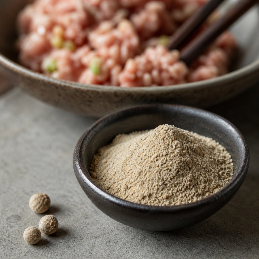 Ground white pepper